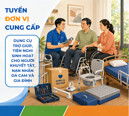 Tuyển đơn vị cung cấp dụng cụ trợ giúp, tiện nghi sinh hoạt cho người khuyết tật, nạn nhân da cam và gia đình